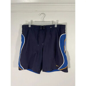 Nike Board Shorts Swim‎ Trunks Mesh Lined Blue Men's Size Medium